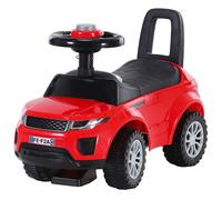 HOMCOM 3-in-1 Ride On Car Foot To Floor Slider Toddler w/Horn Steering Wheel NO POWER Manual Under Seat Storage Safe Design for 1-3 Year Old Red