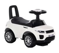 HOMCOM 3-in-1 Ride On Car Foot To Floor Slider with Horn for 1-3 White | Toddler, Steering Wheel, NO POWER Manual, Under Seat Storage, Secure Design