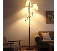 Homcom 3-Light Floor Lamp, 165 Cm Tall Standing Lamp With Foot Switch
