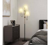 HOMCOM 3-Light Floor Lamp - 165 cm Tall Standing Lamp with Foot Switch | TJ Hughes