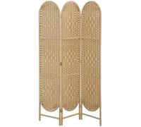 HOMCOM 3 Panel Folding Room Divider Screen 120 x 170cm Natural Wood Finish