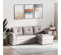 Homcom 3 Seater Sofa Bed, Convertible Pull Out Sofa With Storage, Grey