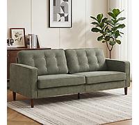 HOMCOM 3 Seater Sofa Sofa 3 Seat Velvet Green 1,990 x 800 x 860 mm