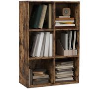 HOMCOM Cubic Cabinet Bookcase Storage Shelves Display Organiser in Brown HOMCOM Brown