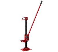 HOMCOM 48" 3 Tonne High Lift Farm Jack for 4x4 Tractors Trucks - Red - Red - Steel - 24L x 13W x 120Hcm