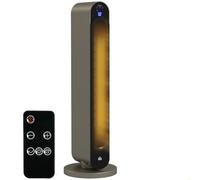 HOMCOM 30 Inch Electric Heater with Fan, 2200W, Remote Control, Silver Tone | Ceramic Tower Heater, 45° Oscillation, 12-Hour Timer, Energy Efficient, Overheat Protection, Tip Over Protection, for Home