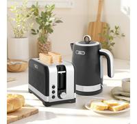 Homcom 3000W Rapid Boil Kettle And Toaster Set With Otter Thermostat In Black Black One Size