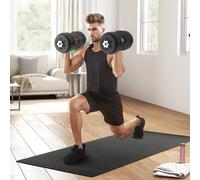 Homcom 30Kg Adjustable Dumbbells Weight Set Hand Weight For Body Fitness In Black Black One Size