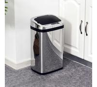 HOMCOM Silver Automatic Kitchen Bin with Lid and Infrared Motion Sensor 30L - Size: 58.0 cm x 25.0 cm x 33.0 cmcm - Orange - Wilko
