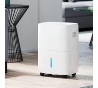 HOMCOM 30L/Day Dehumidifier with Auto-Clean Filter, Continuous Drainage, 4L Water Tank, 24H Timer, Digital Humidity Display, Dehumidifier for Home Damp, Bedroom, Condensation, Mould, Laundry Drying