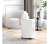 HOMCOM 30L-Per-Day Dehumidifier with Auto-Clean Filter and 24-Hour Timer - White, White