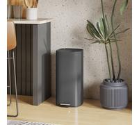 HOMCOM 30L Kitchen Bin, Pedal Bin with Lid, Removable Inner Bucket, Black, Black