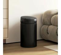 HOMCOM 30L Sensor Bin with Soft-Close Lid, Automatic Touchless Kitchen Bin - Black - 32W x 30.5D x 51H cm - Stainless steel, ABS