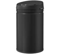 HOMCOM 30L Sensor Bin with Soft-Close Lid Automatic Touchless Kitchen Black | Motion Sensor Rubbish Bin, Fingerprint Resistant Stainless Steel, Hygienic, Home Office Use