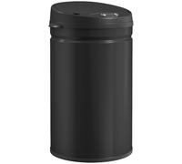 HOMCOM 30L Sensor Bin with Soft-Close Lid Automatic Touchless Kitchen Black | Motion Sensor Rubbish Bin, Fingerprint Resistant Stainless Steel, Hygienic, Home Office Use