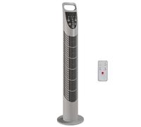 HOMCOM 31 Inch Oscillating Tower Fan with Remote Control, 7.5H Timer, 3 Speed 3 Modes, Electric Floor Standing Cooling Fan for Home Bedroom Office, Grey