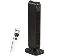 HOMCOM Black Ceramic Electric Fan Space Heater 2000W - Size: 86.5 x 22 x 23cm - Wilko