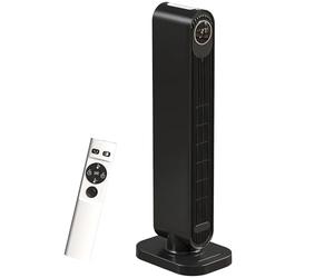 HOMCOM 33" Ceramic Space Heater, 2000W Fan Electric Heater with 3 Modes, 15H Timer, Adjustable Thermostat, Oscillation, Remote Control, Tip-Over and Overheat Protection, Low Energy for Bedroom, Black