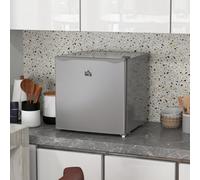 Homcom 35L Tabletop Freezer With Adjustable Temperature Wire Shelf Grey