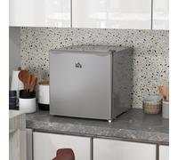 HOMCOM 35L Tabletop Freezer with Adjustable Temperature Wire Shelf Grey