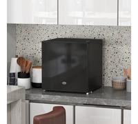 HOMCOM 35L Tabletop Freezer with Removable Wire Shelf and Two Keys, Black, Black