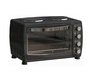 HOMCOM 36L Countertop Toaster Oven 2600W 2 Hot Plates Grill Roast Bake RRP £110