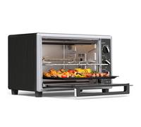 Homcom 36L Mini Oven With Convection, Adjustable Temperature, 1500 W, Black Black