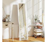 HOMCOM 37 x 157 cm Full Length Mirror with Frame for Bedroom, White - 37W x 3.8D x 157H cm - Modern - Not applicable