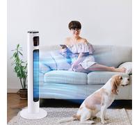 Homcom 38' Tower Fan Remote Control 45W Wind Oscillate 3 Speed 3 Mode For Indoor In White White One Size