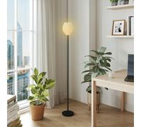 HOMCOM 3D Printed Standing Lamp with Rose Shade, 3 Colour Temperature, White - White - Modern - No