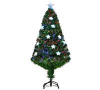 Homcom 3Ft/4Ft Artificial Christmas Xmas Tree Colourful Led Snowflake From 7.99 Green Green