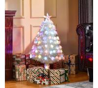 HOMCOM White 3ft Prelit Artificial Christmas Tree | TJ Hughes