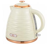 HOMCOM 3kW Cordless Water Kettle, Electric Kettle with Removable Washable Anti-Scale Filter, UK Otter Thermostat, Beige