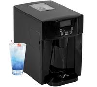Ice Maker Machine and Water Dispenser with 3L Tank 12kg HOMCOM Black One Size