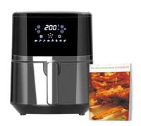 Homcom Air Fryer 1500W 4.5L With Digital Display Rapid Air Circulation In Black Black One Size