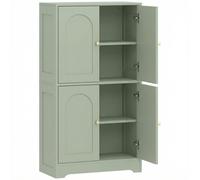 HOMCOM 4-Door Kitchen Storage Cabinet with Adjustable Shelves - Green