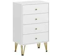 HOMCOM 4-Drawer Dresser: Stylish, Spacious Storage for Bedroom, High-Quality