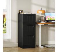 HOMCOM 4 Drawer File Cabinet with Lock & Adjustable Hanging Bars in Black | Size: Medium HOMCOM Black Medium