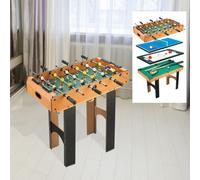 Homcom 4-In-1 Multi Games Table Mini Tennis Billiard Foosball Hockey 2 Types