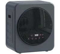 HOMCOM 4 kg Vented Tumble Dryer, 800W Compact Freestanding Front Tumble Dryer with Stainless Steel Tub and Customisable Timer, Wall-Mounted Portable Small Clothes Drying Machine, Grey