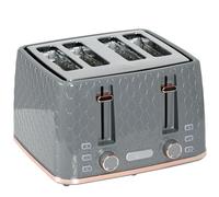 HOMCOM 4 Slice Toaster with 7 Browning Levels, High Lift, 1600W, Grey