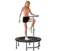 HOMCOM 40'' Kids Mini Trampoline, Adult Rebounder Jumper w/ Handle Fitness