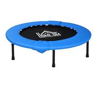 HOMCOM 40" Mini Fitness Trampoline Home Gym with Safety Pad, Blue and Black