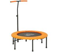 HOMCOM 40'' Mini Trampoline Adult Rebounder Jumper W/ Handle Fitness Orange | TJ Hughes