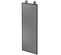 HOMCOM 40 x 110 cm Full Length Wall Mirror, Rectangular Mirror with Adjustable Hooks, Over the Door or Wall Mounted, Black