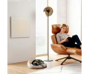 HOMCOM 400W Smart Electric Heater, Wall Far Infrared Panel Radiator, White - 90.3W x 60.3H x 1.4D cm - White - 520