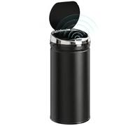 HOMCOM 42L Sensor Bin Automatic Touchless Rubbish Bin Soft-Close Lid Black