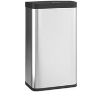 HOMCOM 45L Stainless Steel Sensor Bin - Silver Tone