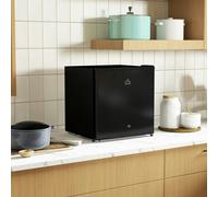 HOMCOM 46L Counter Top Fridge Mini Fridge with Lock Chiller Box - Black - 48W x 44D x 49Hcm