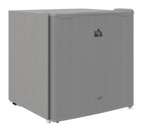 HOMCOM 46L Counter Top Fridge Mini Fridge with Lock Chiller Box - Grey - 48W x 44D x 49Hcm